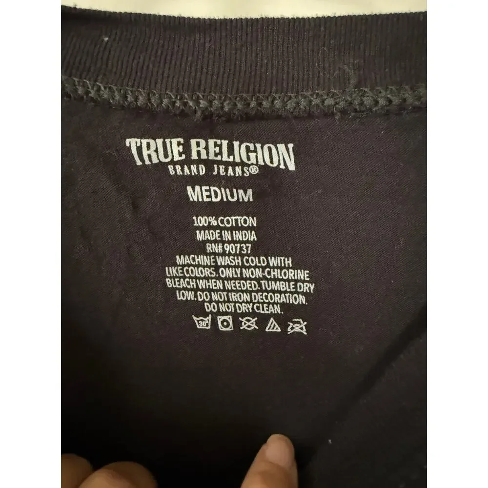True Religion Black Men's‎ Tshirt M